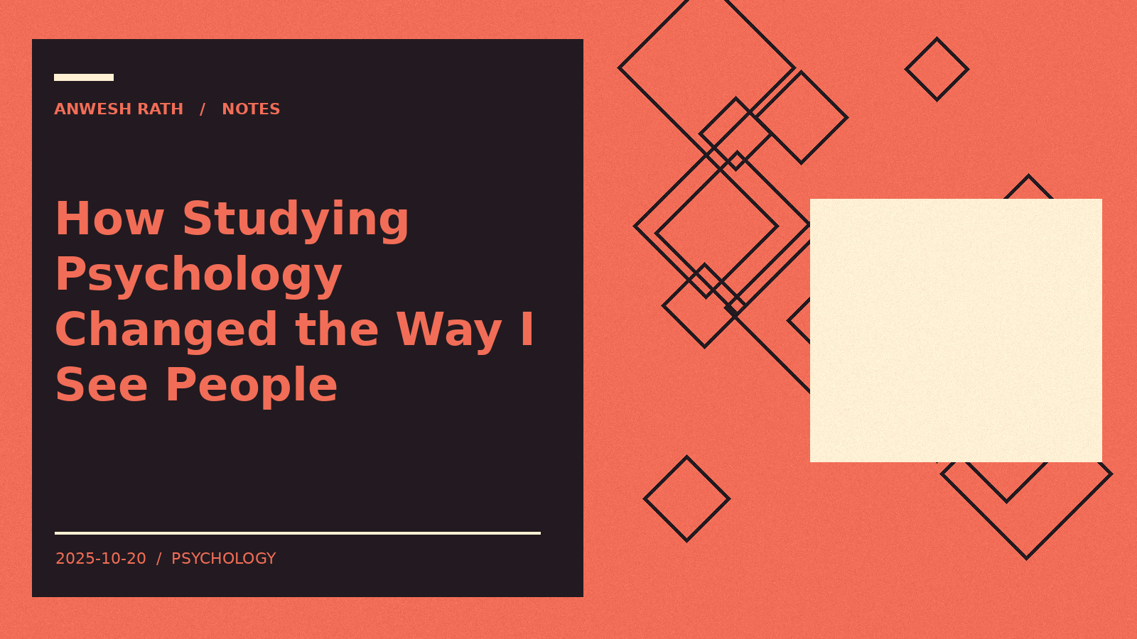 How Studying Psychology Changed the Way I See People