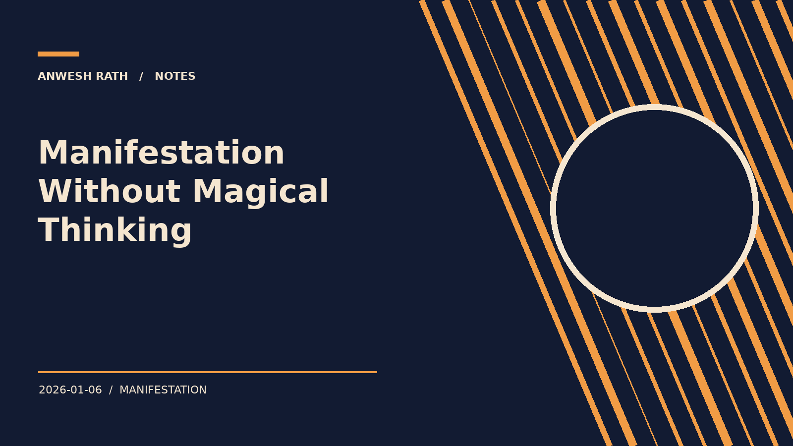 Manifestation Without Magical Thinking