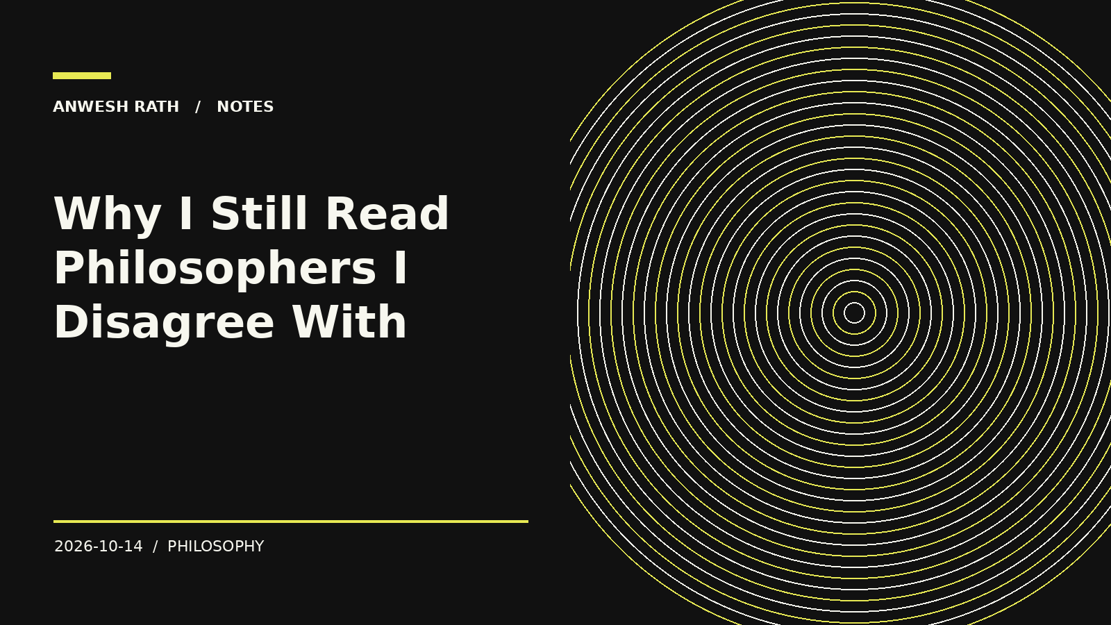 Why I Still Read Philosophers I Disagree With